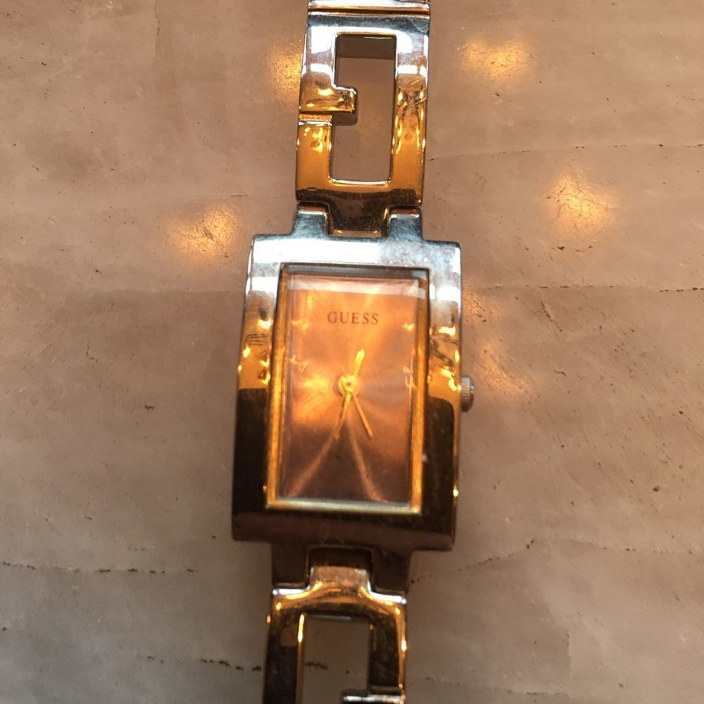 Guess Watch Silver Rectangle thin face & links! - Picture 8 of 9